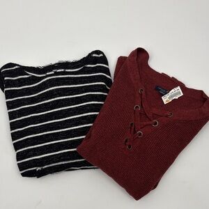 American Eagle Outfitters Hoodie & Long Sleeve Sweaters 2 For 1 Deal, Both XS